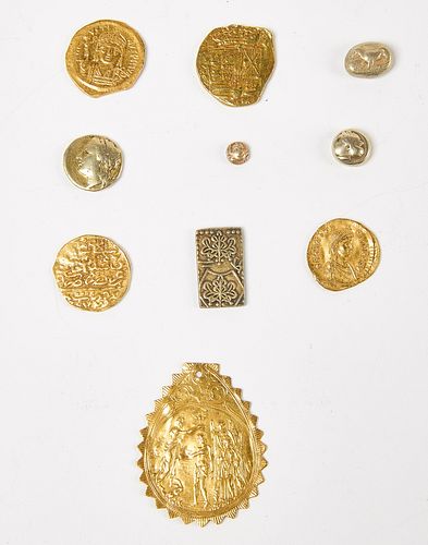 Ten Ancient Gold and Electrum Coins