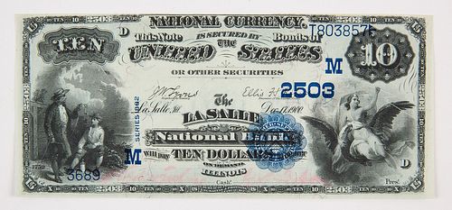 U.S. Ten Dollar National Currency UNC 1900