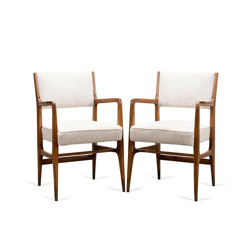 PAIR GIO PONTI FOR CASSINA MODEL 110 ARMCHAIRS