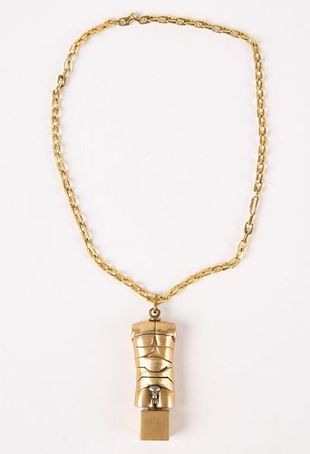 Miguel Berrocal Micro-David-Off Pendant with 14K