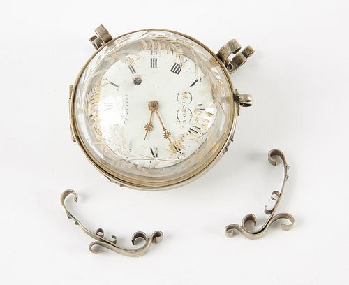 Bordier Fusee Pocket Watch in Glass Orb