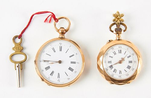 Two 14 K Gold Pocket Watches