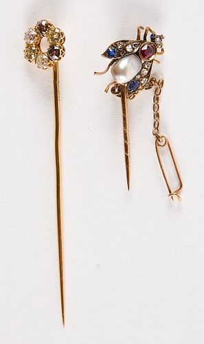 Two Hat Stick Pins
