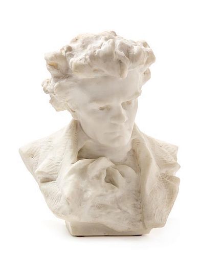 * George Julian Zolnay, (American, 1863-1949), Bust of Beethoven