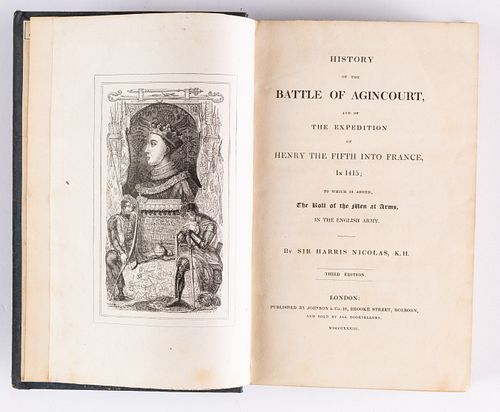 Nicolas, Harris, THE BATTLE OF AGINCOURT, 1833