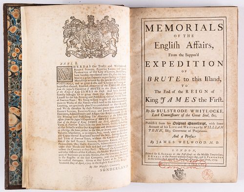 Whitelocke, MEMORIALS OF THE ENGLISH AFFAIRS, 1709