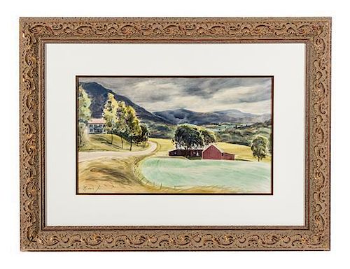 * Frederic James, (American, 1915-1985), Vermont Landscape