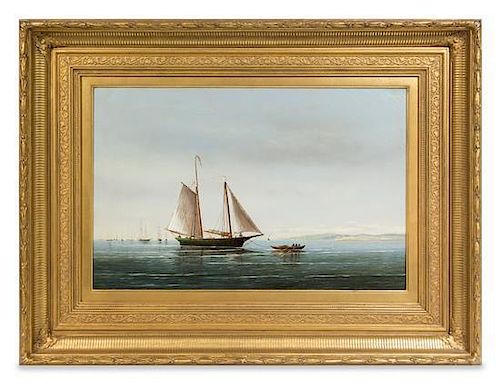 * Wesley Webber, (American, 1841-1914), Placid Waters, Boston Harbor