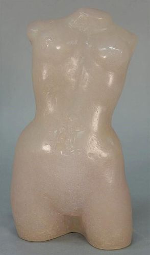 Maurice Legendre for Daum 
pate-de-verre glass sculpture   
"Eurydice" 
torso figure
marked: M. Legendre Daum France 147/150 