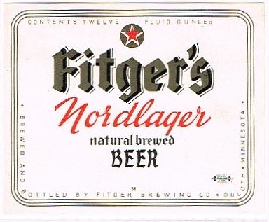 1950 Fitger's Nordlager Beer 12oz CS79-13 Duluth Minnesota