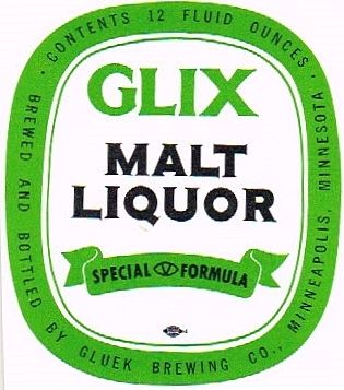 1962 Glix Malt Liquor 12oz Minneapolis Minnesota