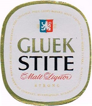1954 Gluek Stite Malt Liquor 12oz Minneapolis Minnesota