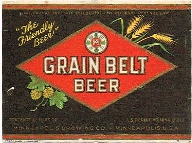 1939 Grain Belt Beer 12oz CS91-12 Minneapolis Minnesota