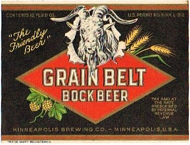 1939 Grain Belt Bock Beer 12oz CS92-04 Minneapolis Minnesota