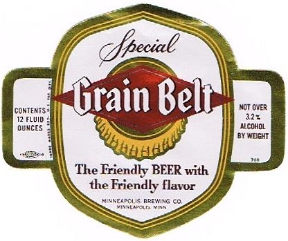 1954 Grain Belt Special Beer 12oz Minneapolis Minnesota