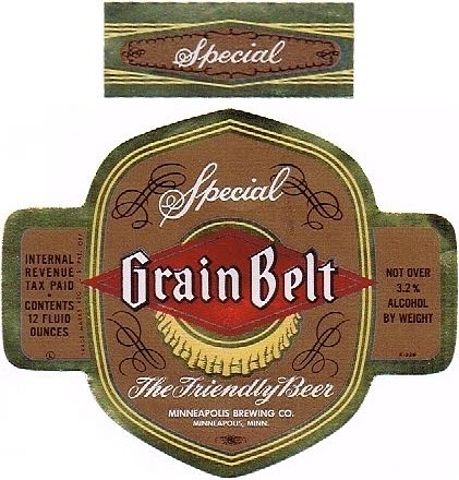 1948 Grain Belt Special Beer 12oz CS91-25 Minneapolis Minnesota