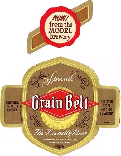 1950 Grain Belt Special Beer 12oz CS91-25 Minneapolis Minnesota
