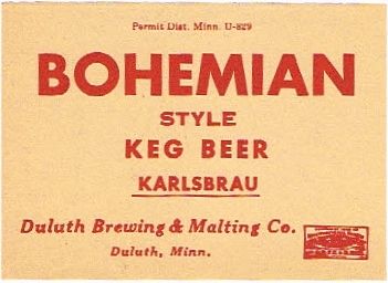 1933 Karlsbrau Bohemian Style Keg Beer CS77-X Unpictured Duluth Minnesota