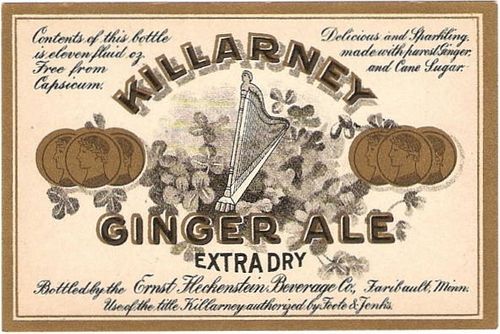 1922 Killarney Ginger Ale 11oz CS82-10 Faribault Minnesota