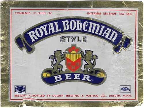 1946 Royal Bohemian 12oz CS77-23 Duluth Minnesota