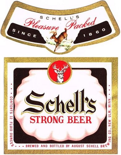 1961 Schell's Beer 12oz New Ulm Minnesota