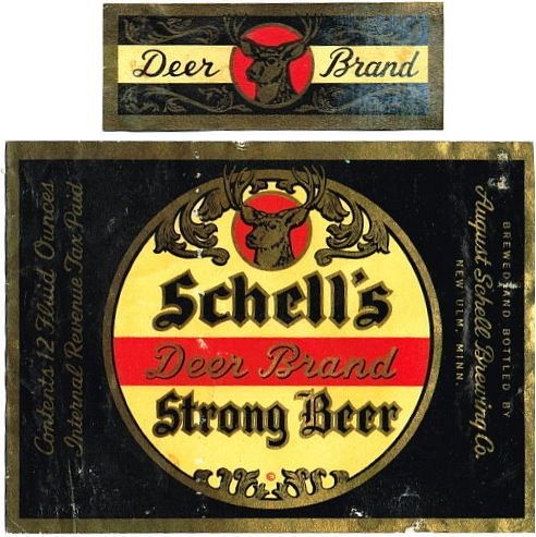 1947 Schell's Deer Brand Beer 12oz CS94-15 New Ulm Minnesota