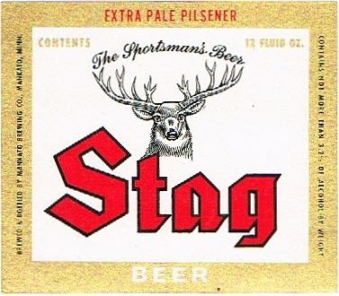 1957 Stag Beer 12oz Mankato Minnesota