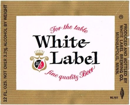 1966 White Label Beer 12oz Minneapolis Minnesota