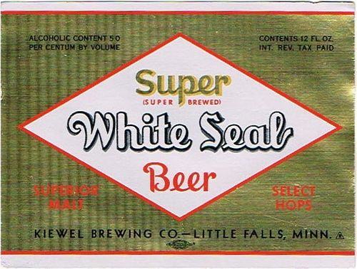 1947 White Seal Beer 12oz CS85-5 Little Falls Minnesota