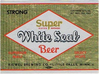 1947 White Seal Beer 12oz CS85-05 Little Falls Minnesota