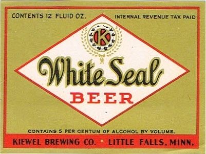 1940 White Seal Beer 12oz CS85-03 Little Falls Minnesota