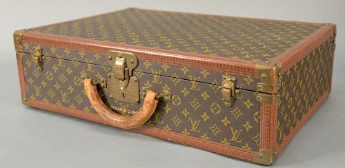 Vintage Louis Vuitton suitcase with inside label, #879893. 
16 1/2" x 23 1/2" x 7"