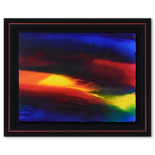 Wyland, "Color Theory 6" Framed Original Watercolor Painting Hand Signed with Letter of Authenticity.