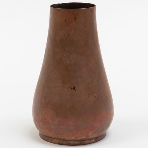 Dirk Van Erp Planished Copper Vase 