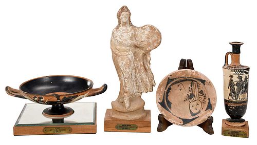 Four Greco Roman Style Ceramic Objects