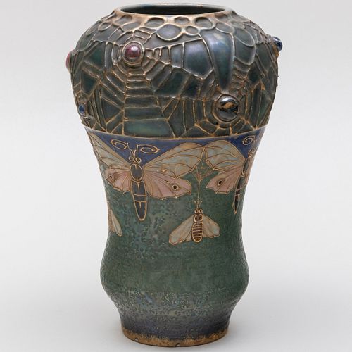 Amphora Porcelain Vase from Grès-Bijou Series