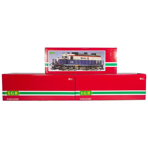 LGB Model Train Engines and Passenger Car