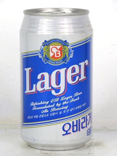 1999 OB Lager Beer 12oz Can Japan