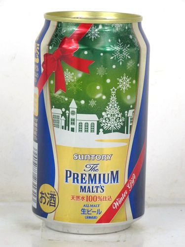 2015 Suntory Premium Malts Beer Christmas 12oz Can Japan