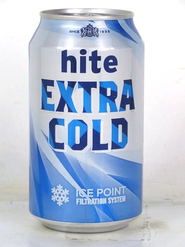 2004 Hite Extra Cold Beer Seoul Korea to Los Angeles 12oz Can 