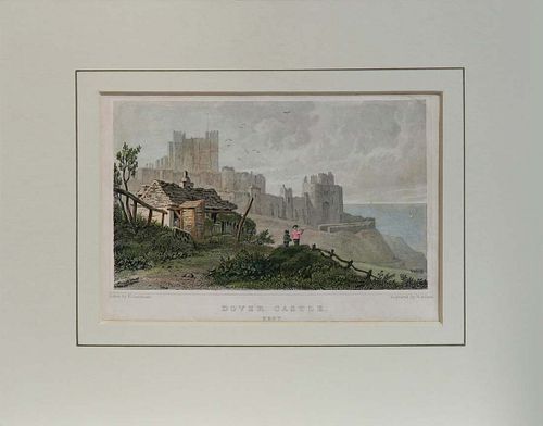 19th C. Dover Castle engraved by H.Adlard