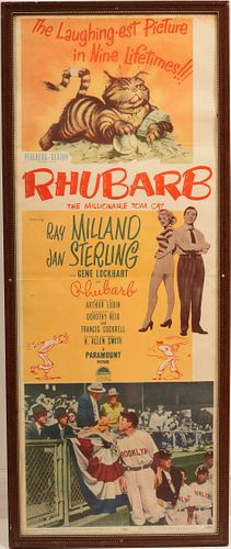 Original 1951 Rhubarb Movie Poster 