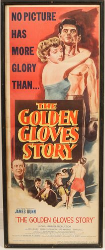 Original 1950 The Golden Gloves Story Movie Poster 