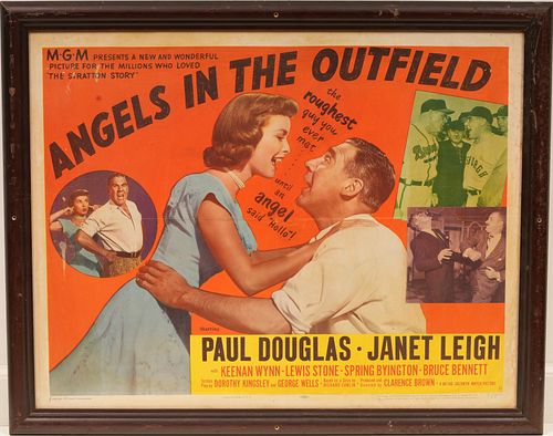 Original 1951 Angels In The Outfield Movie Poster 