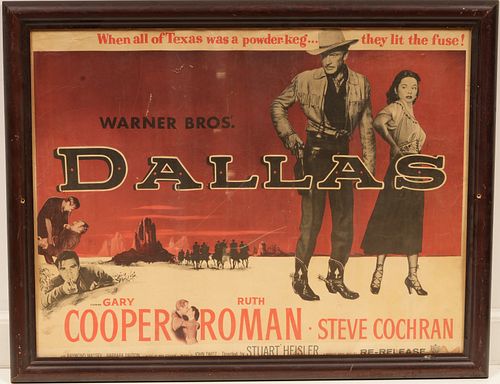 Original Warner Bros' Dallas Movie Poster 