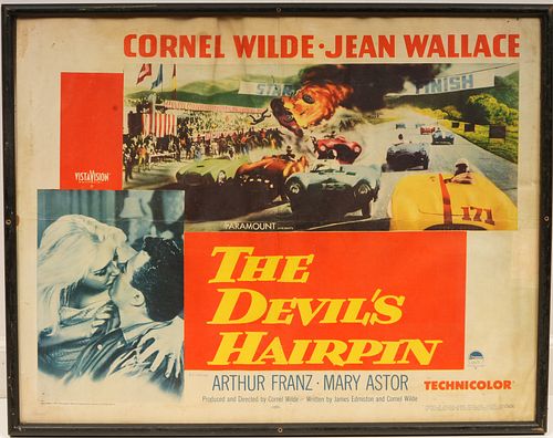 Original 1957 The Devil's Hairpin Movie Poster 