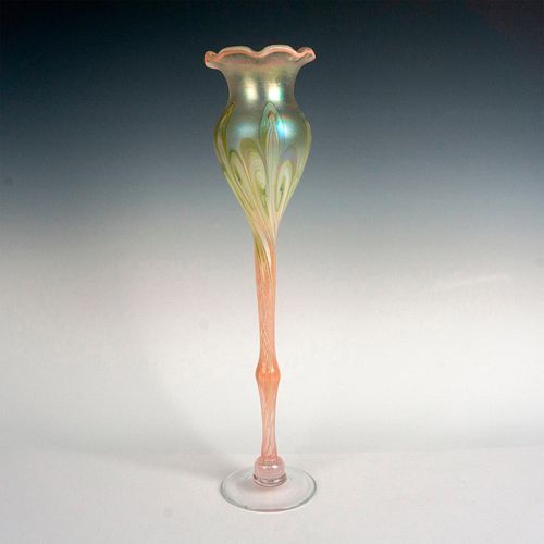 Vandermark Art Glass Long Stem Vase