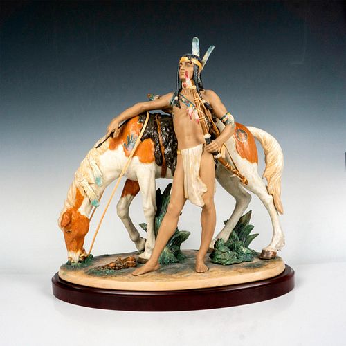 Indian Brave 1013562 - Lladro Porcelain Figurine