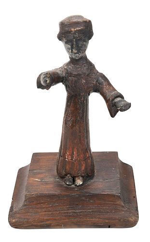 Mexican Carved Wood Santos Figure
