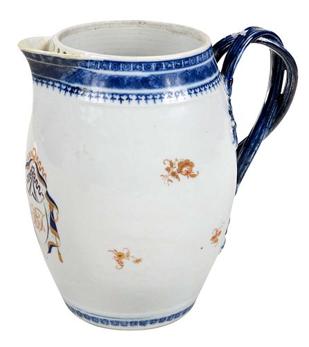 Chinese Export Porcelain Pitcher
